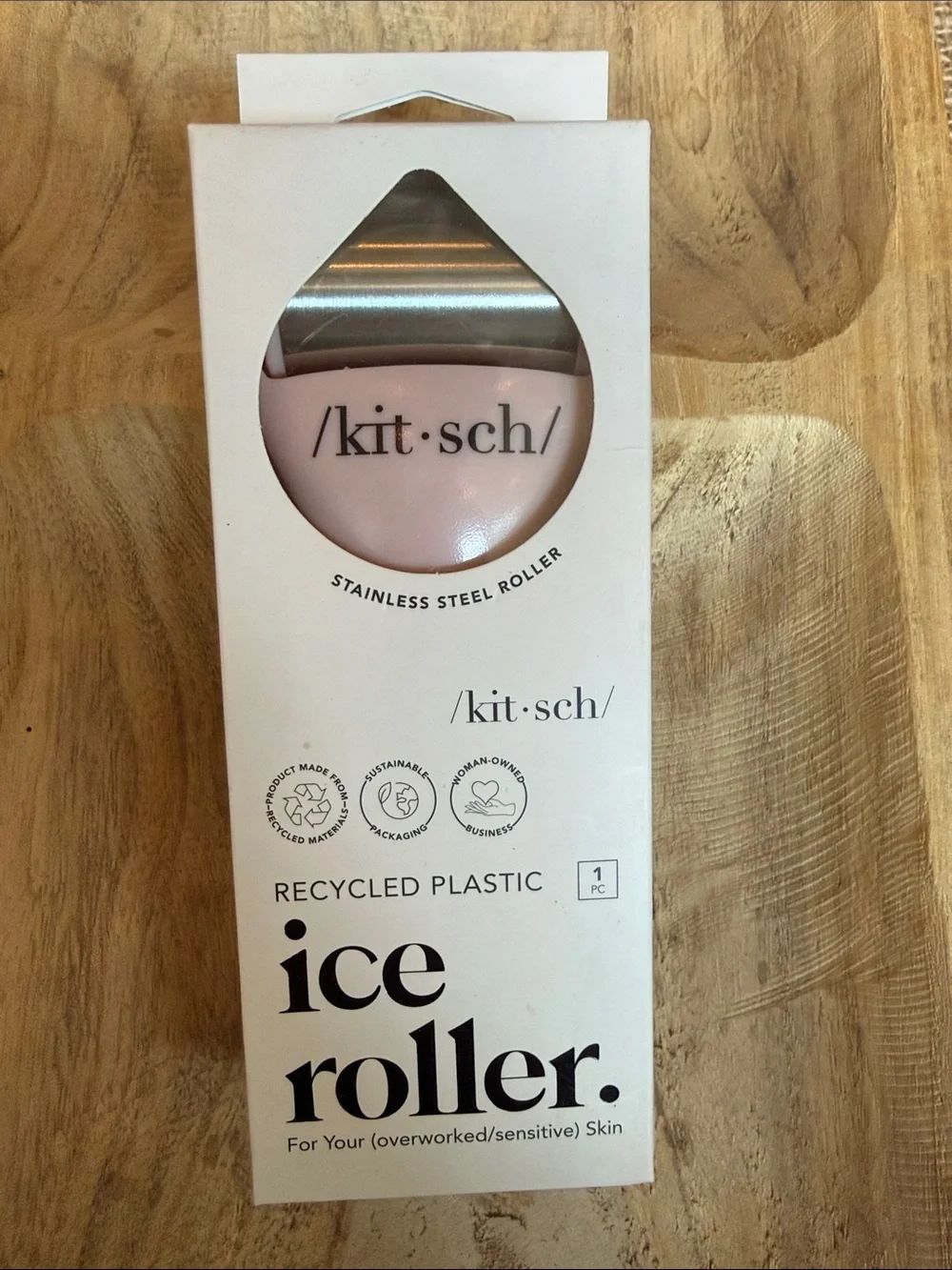 Kitsch Stainless Steel Ice Roller - Pink